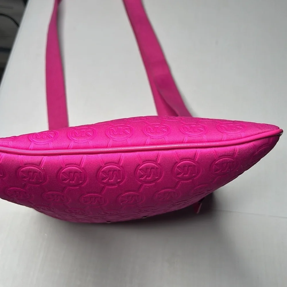 Michael Kors Fuschia Pink Adjustable Straps Shoulder Bag